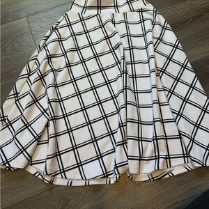 Agnes & Dora Black and White Checkered Skater Skirt